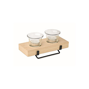 Tea light holder set with stand