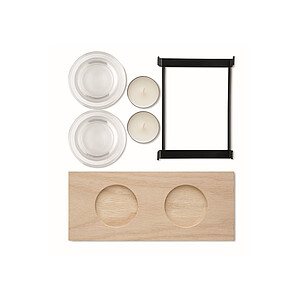 Tea light holder set with stand