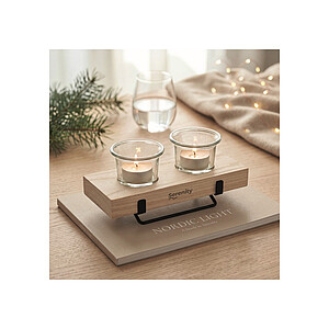 Tea light holder set with stand