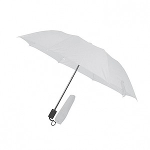 Telescope collapsible umbrella, white