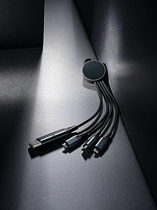 Terra RCS recycled aluminum 6-in-1 charging cable