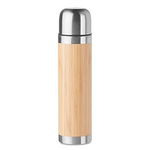 Thermoflask with bamboo cover