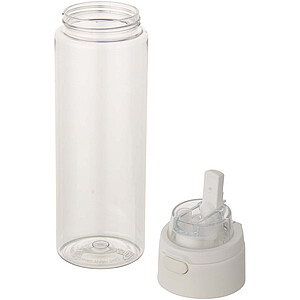 Theron 700 ml RCS recycled plastic water bottle with dual function lid and flip straw