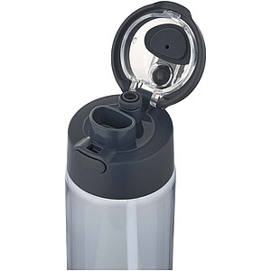 Theron 700 ml RCS recycled plastic water bottle with dual function lid and flip straw