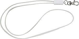 TPE lanyard and charging cable in one.