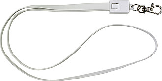 TPE lanyard and charging cable in one.