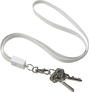 TPE lanyard and charging cable in one.