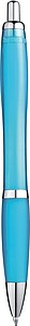 Transparent ball pen with rubber grip