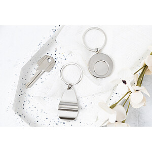 trolley coin keyring
