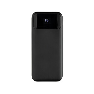 Turbopack RCS rplastic powerbank 10.000 integrated cables, black