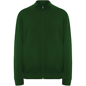 Ulan unisex full zip sweater, bottle green