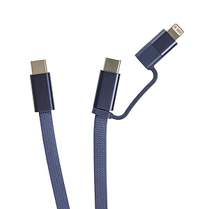 Ultra-Thin Magnetic Charging Cable 60W 2-in-1, Dark Blue