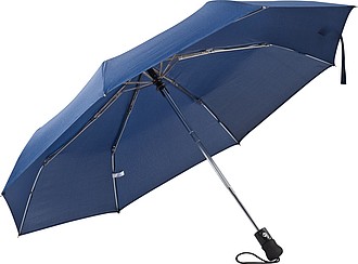 Umbrella, with pushbutton, dark blue