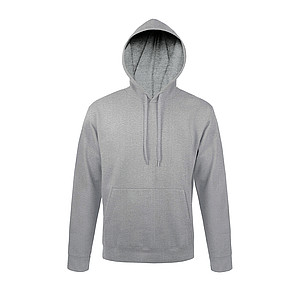 UNISEX HOODED SWEATSHIRT SNAKE, GREY MELANGE 2, L