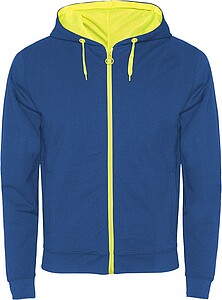 Unisex mikina ROLY FUJI, královská modrá/žlutá, M