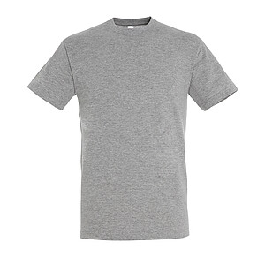 UNISEX ROUND COLLAR T-SHIRT REGENT, GREY MELANGE, S