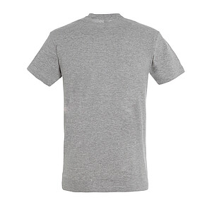 UNISEX ROUND COLLAR T-SHIRT REGENT, GREY MELANGE, S