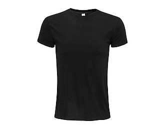 UNISEX ROUND-NECK FITTED JERSEY T-SHIRT EPIC, DEEP BLACK, 3XL