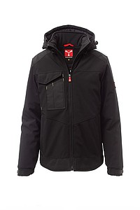 Unisex winter jacket Payper PERFORMER PAD, black, size 3XL