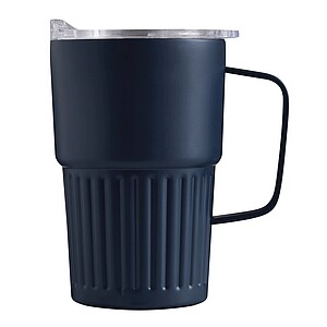 Vacuum drink mug, navy blue