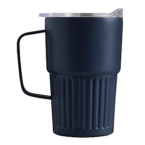 Vacuum drink mug, navy blue