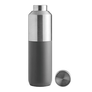 Vacuum drinking bottle, grey