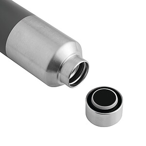 Vacuum drinking bottle, grey