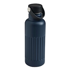 Vacuum drinking bottle, navy blue