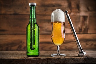 VANILLA SEASON BEERBARA SHORT Cooling stick for a beer with bottle opener, 21,5 cm