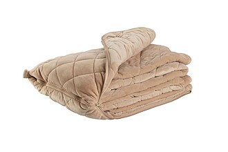 VANILLA SEASON SILVRETA Soft blanket or pillow 2in1, beige