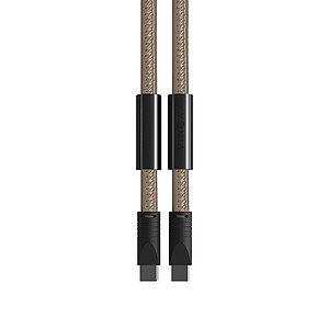 VINGA Neck Lanyard with Charging Cable, Beige
