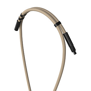 VINGA Neck Lanyard with Charging Cable, Beige