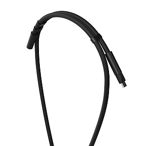 VINGA Neck Lanyard with Charging Cable, Black