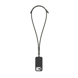 VINGA Neck Lanyard with Charging Cable, Military Green