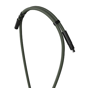 VINGA Neck Lanyard with Charging Cable, Military Green