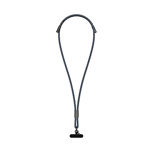 VINGA Neck Lanyard with Charging Cable, Navy Blue