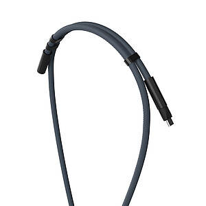 VINGA Neck Lanyard with Charging Cable, Navy Blue
