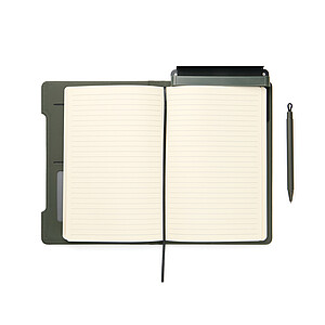 VINGA RCS 4-in-1 Refillable Notebook, Military Green
