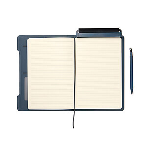 VINGA RCS 4-in-1 Refillable Notebook, Navy Blue