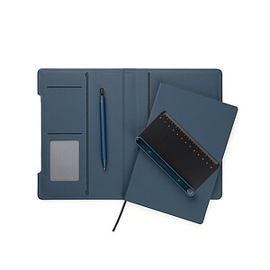 VINGA RCS 4-in-1 Refillable Notebook, Navy Blue