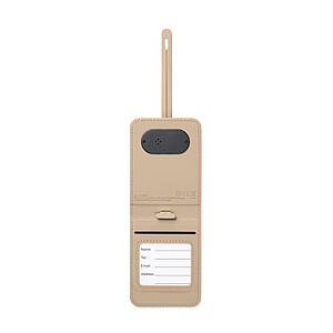 VINGA RCS Luggage Tag with Tracker, Beige