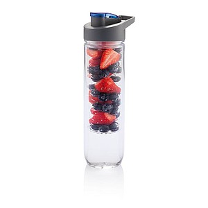 Water bottle with infuser blue