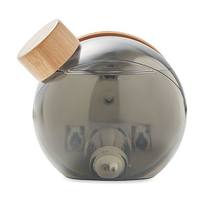 Water powered bamboo LCD clock MO6865-27