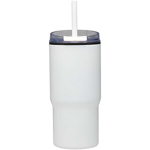 Westin 540 ml RCS recycled double wall insulated tumbler with straw