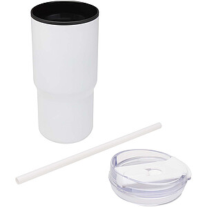 Westin 540 ml RCS recycled double wall insulated tumbler with straw