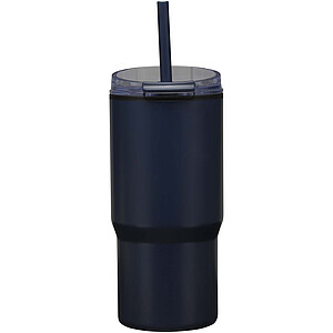 Westin 540 ml RCS recycled double wall insulated tumbler with straw