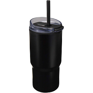 Westin 540 ml RCS recycled double wall insulated tumbler with straw