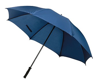 Windproof umbrella "Tornado" with fibreglass shaft and soft handle,colour navy blue