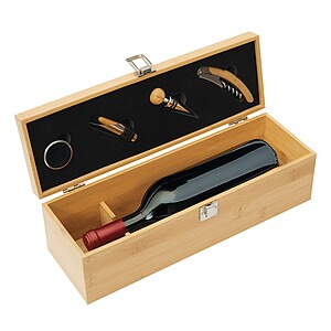 Wine set, brown
