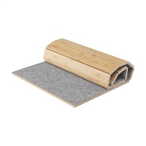 Wine wooden gift box with roll-up lid